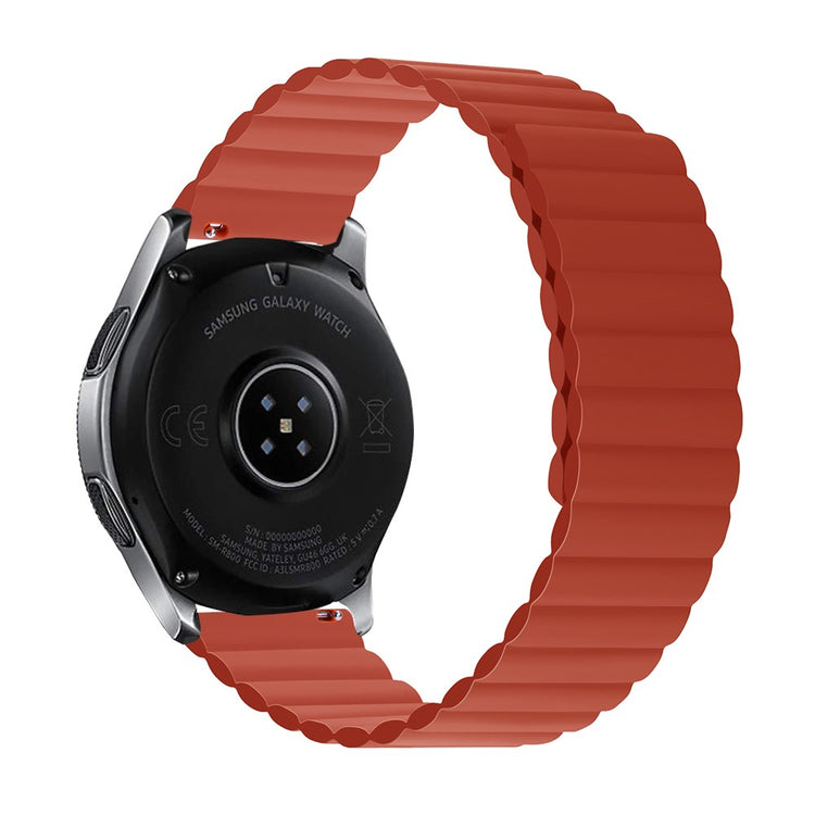 22mm Universal silicone watch strap - Red Size: L#serie_6