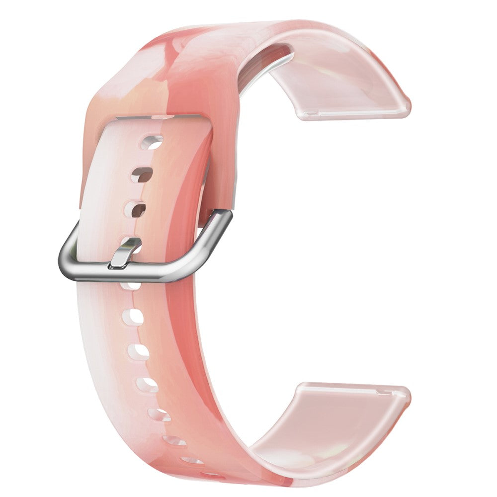 20mm Universal rainbow color silicone watch strap - Spring Cherry#serie_7