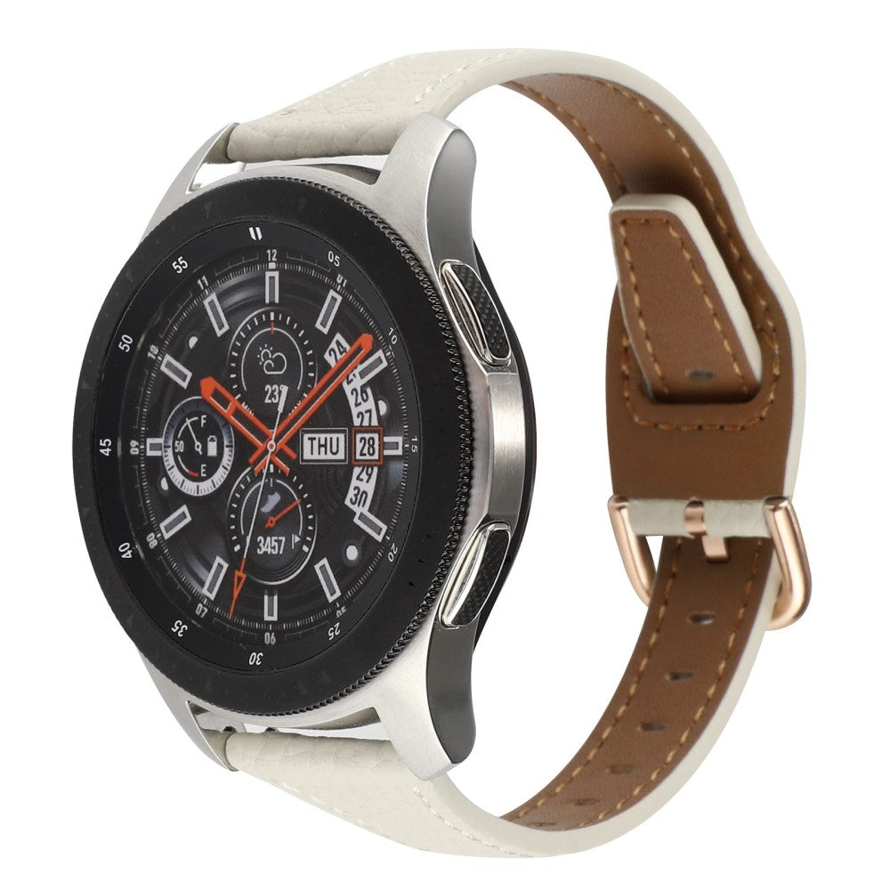 Rigtigt smuk Universal Ægte læder Rem - Hvid#serie_5