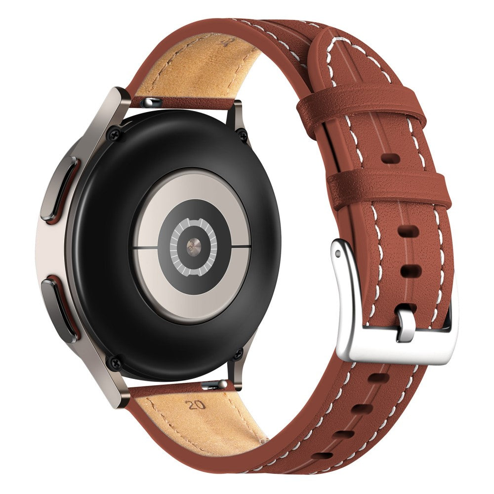 22mm Universal genuine leather watch strap - Brown#serie_9