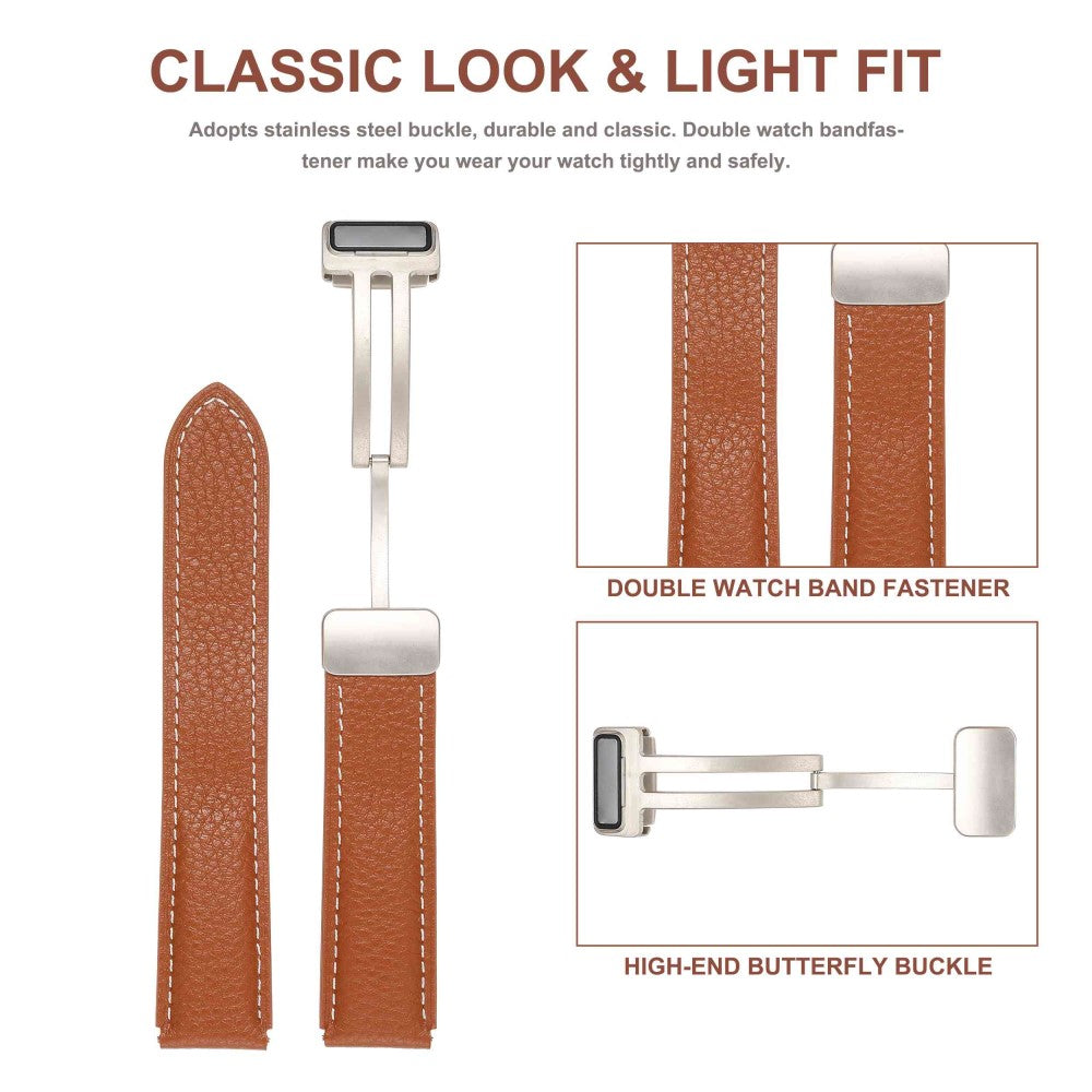 Elegant Universal Ægte læder Rem - Brun#serie_2