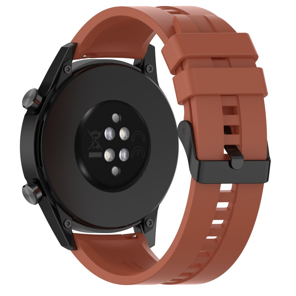 22mm Universal silicone watch strap - Brown#serie_5