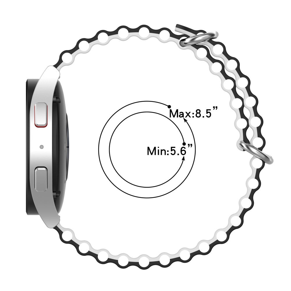 Mega hårdfør Universal Silikone Rem - Sort#serie_1