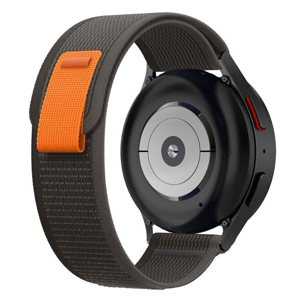 18mm Universal nylon trail loop watch strap - Black / Grey#serie_3