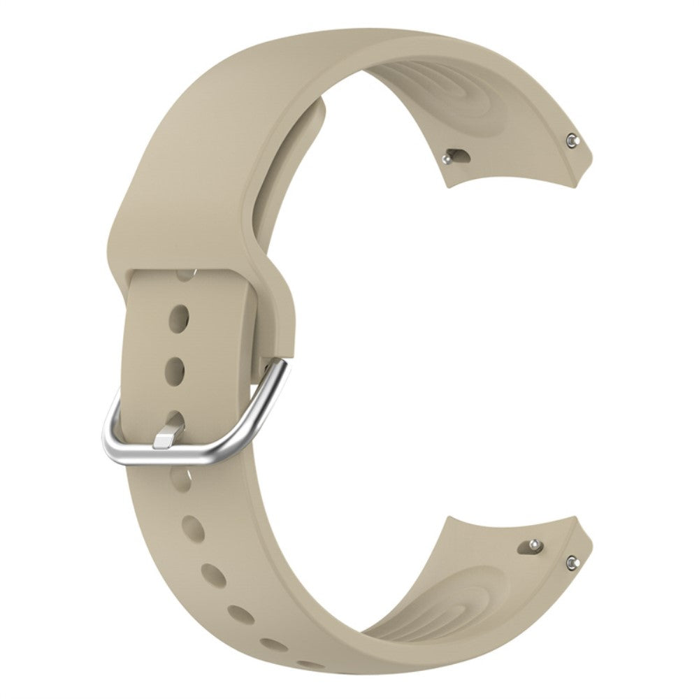 22mm Universal silicone watch strap with metal buckle - Ivory White#serie_9