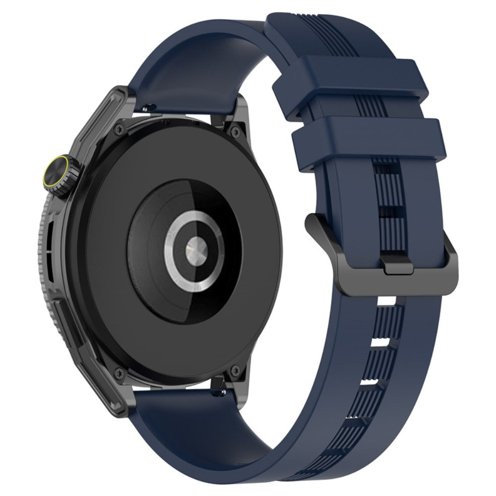 20mm Universal textured silicone watch strap - Navy Blue#serie_3