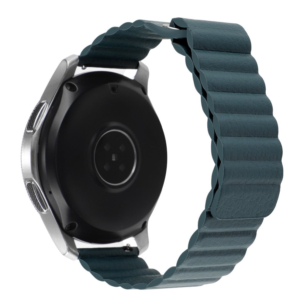 20mm Universal genuine leather watch strap - Dark Green#serie_10