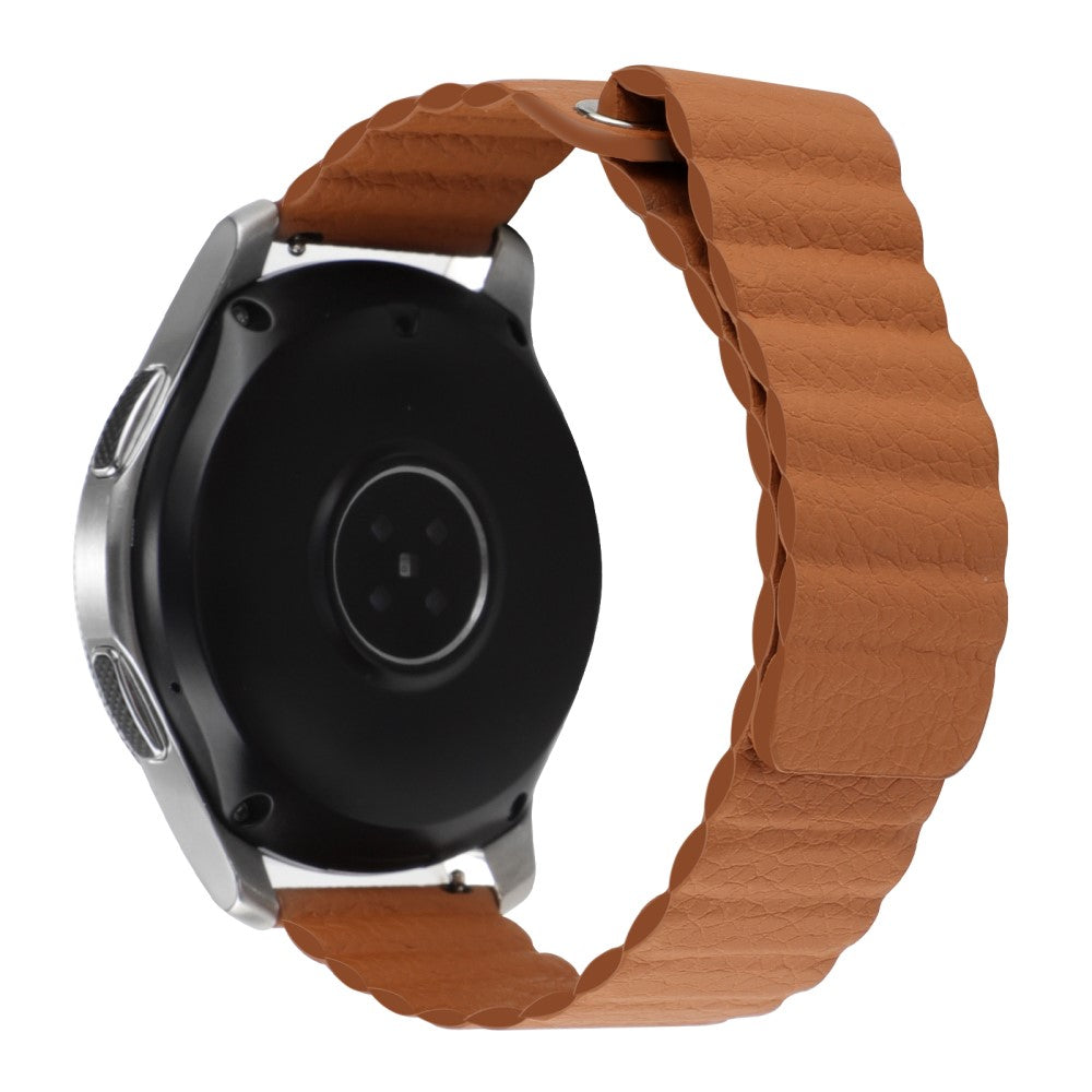 20mm Universal genuine leather watch strap - Brown#serie_13