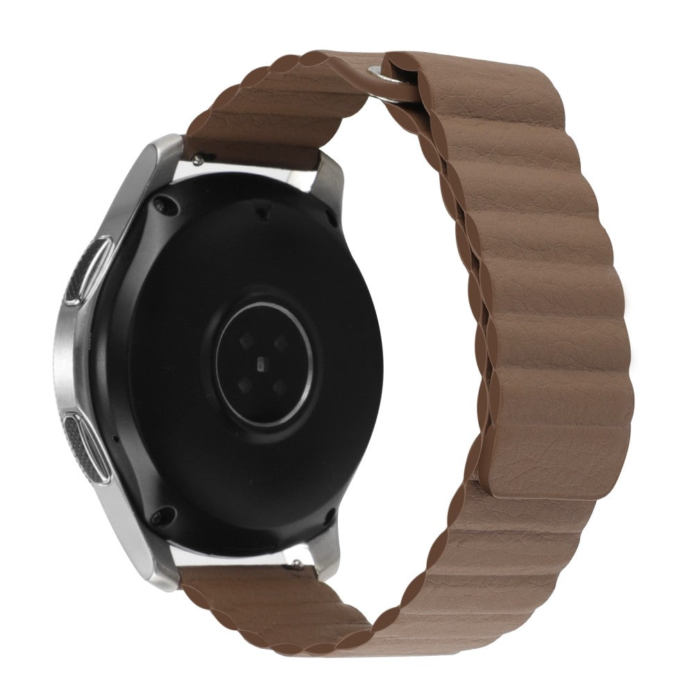 22mm Universal genuine leather watch strap - Coffee#serie_5