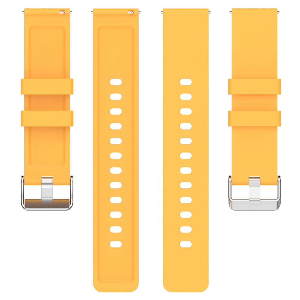 Meget Slidstærk Silikone Universal Rem passer til Smartwatch - Gul#serie_6