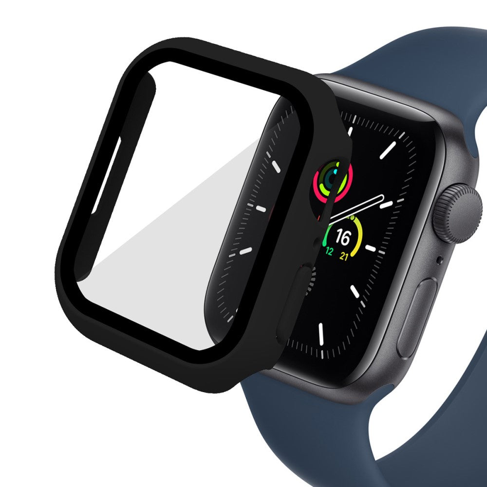 Meget Fed Apple Watch Series 7 41mm Cover med Skรฆrmbeskytter i Plastik og Hรฆrdet Glas - Gennemsigtig#serie_1