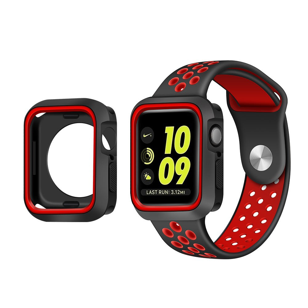 Apple Watch Series 7 41mm  Silikone Bumper  - Rรธd#serie_1