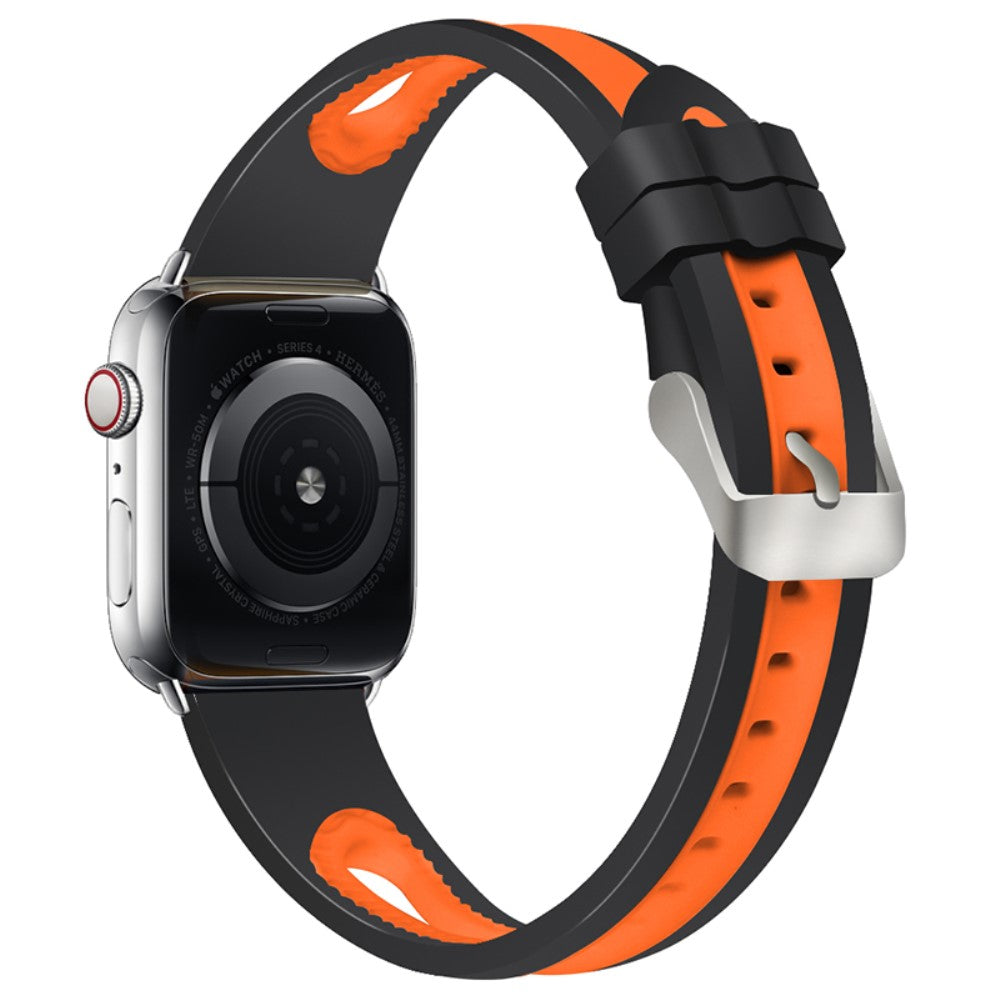 Super holdbart Apple Watch Series 7 41mm Silikone Rem - Flerfarvet#serie_4