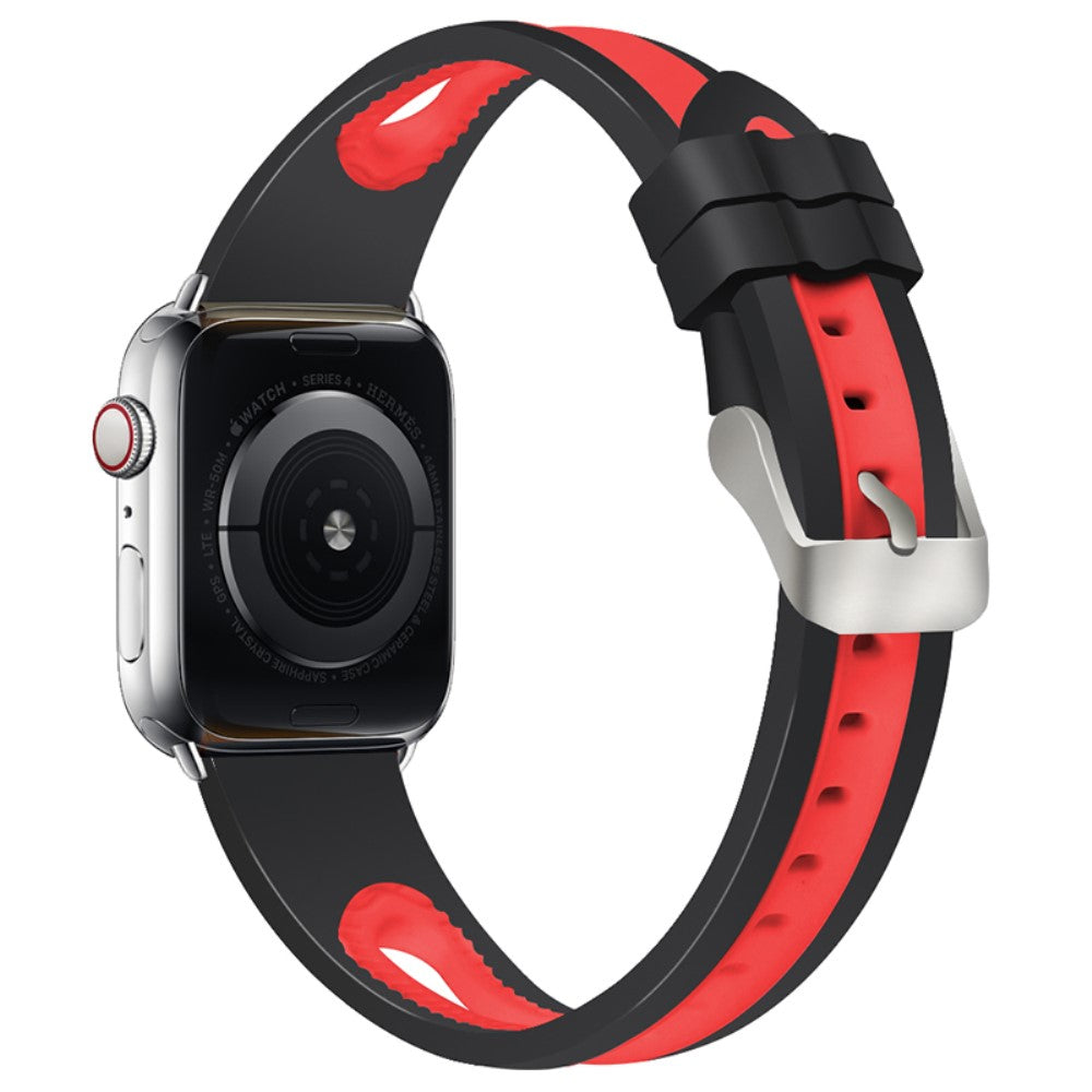 Super holdbart Apple Watch Series 7 41mm Silikone Rem - Flerfarvet#serie_5