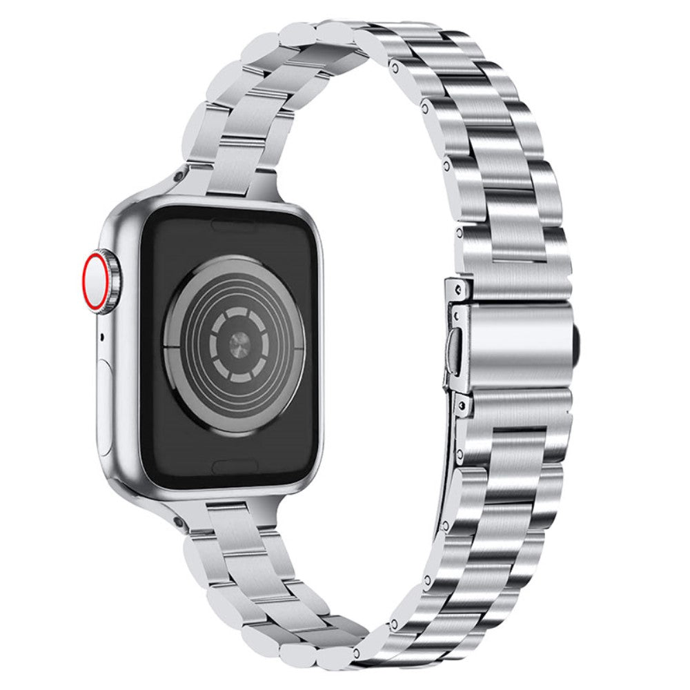 Rigtigt nydelig Apple Watch Series 7 41mm Metal Rem - Sรธlv#serie_078