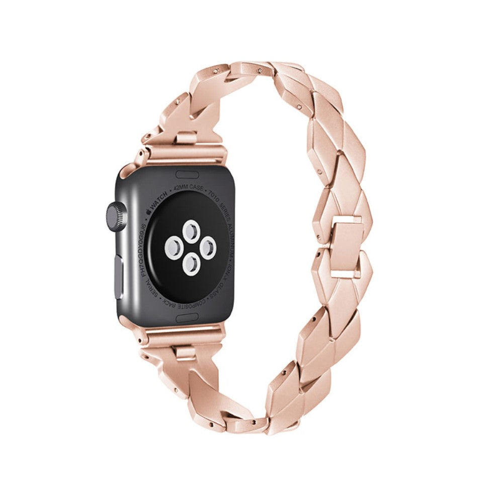 Meget komfortabel Apple Watch Series 7 41mm Metal Rem - Guld#serie_5