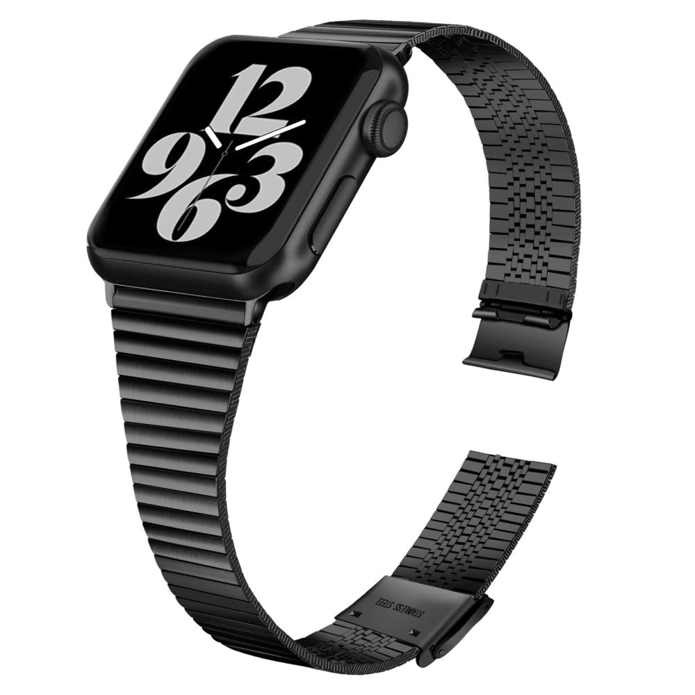 Meget hรฅrdfรธr Apple Watch Series 7 41mm Metal Rem - Sort#serie_1
