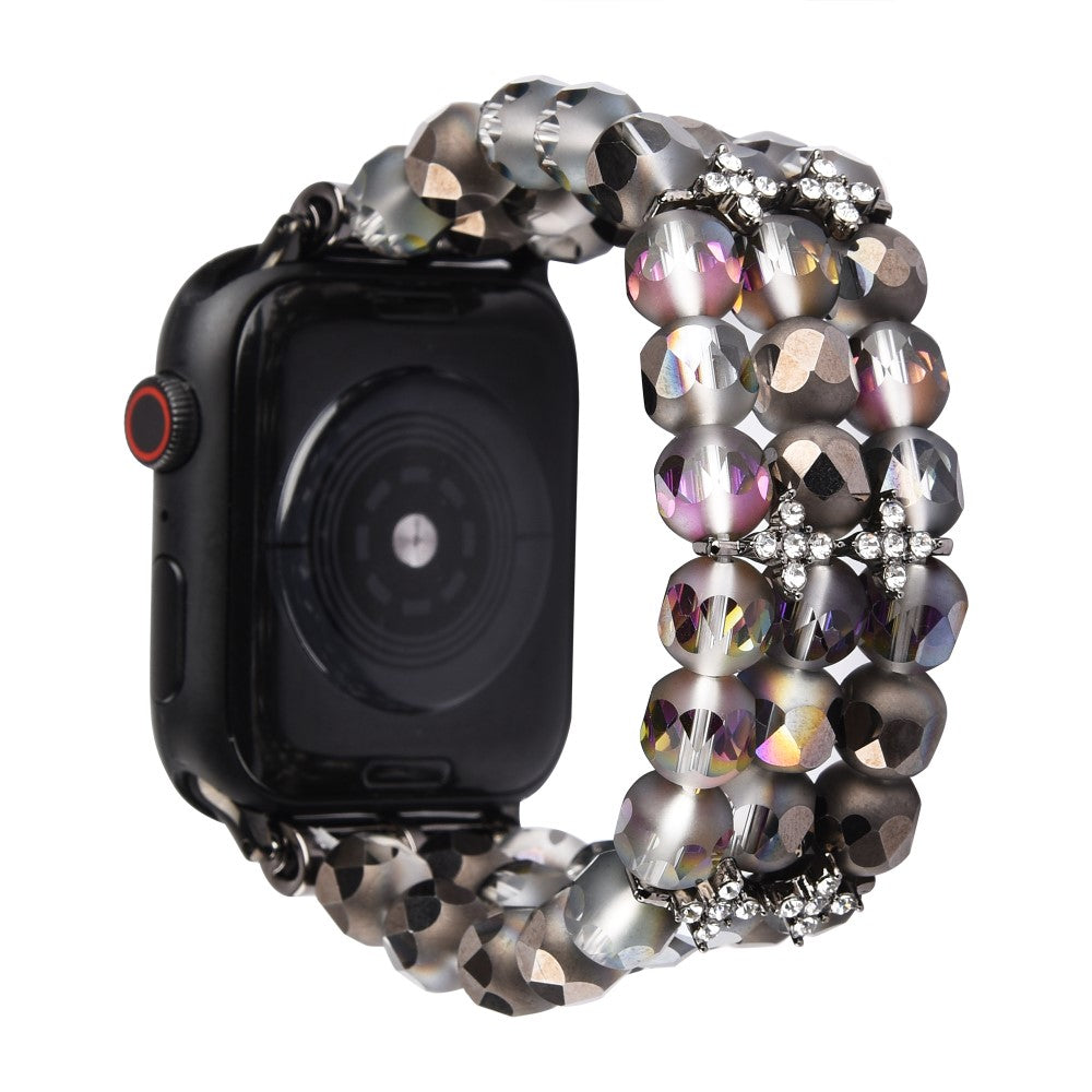 Rigtigt hรฅrdfรธr Apple Watch Series 7 41mm Rhinsten Rem - Sort#serie_1