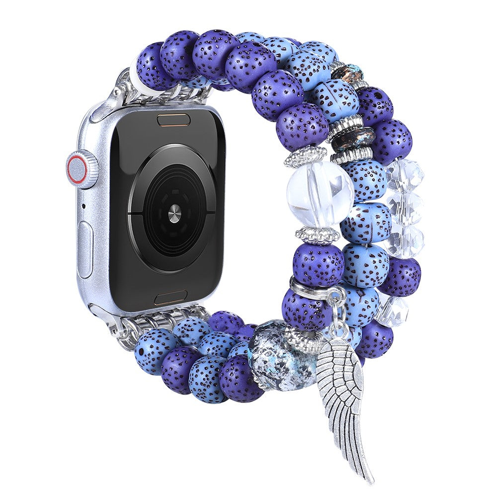 Rigtigt fed Apple Watch Series 7 41mm Rhinsten Rem - Blå#serie_7