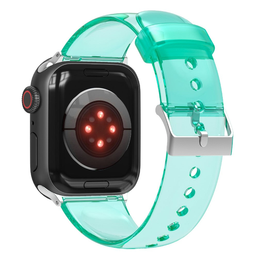 Super fed Apple Watch Series 7 41mm Silikone Rem - Grøn#serie_6