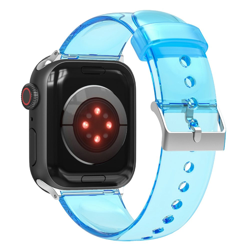 Super fed Apple Watch Series 7 41mm Silikone Rem - Blå#serie_7