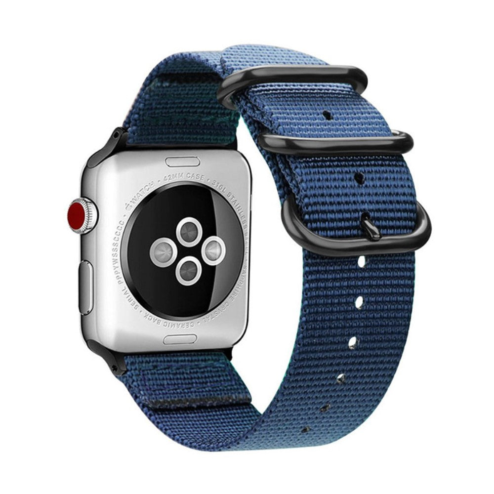 Rigtigt fint Apple Watch Series 7 41mm Nylon Rem - Blรฅ#serie_1
