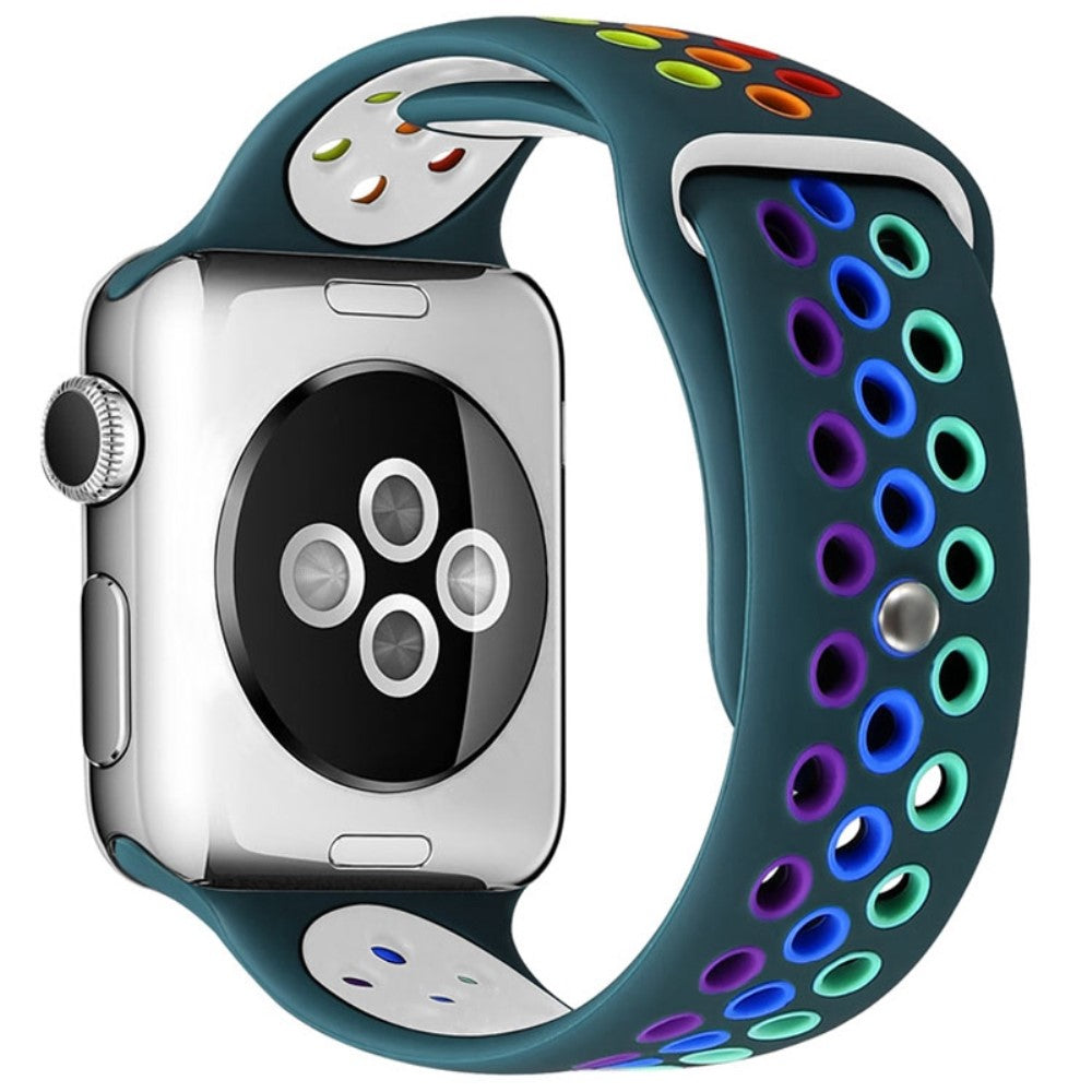 Vildt fed Apple Watch Series 7 41mm Silikone Rem - Grรธn#serie_1