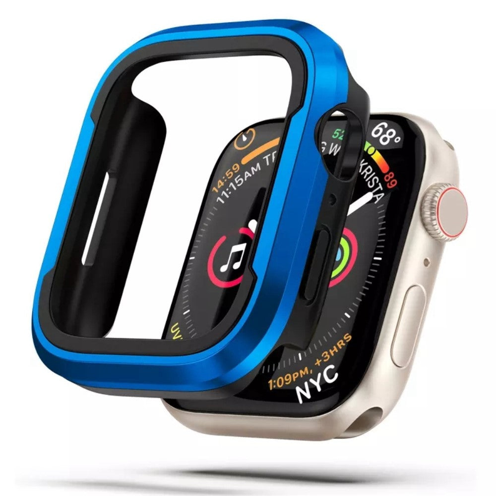 Apple Watch Series 7 41mm  Metal og Silikone Bumper  - Blรฅ#serie_1