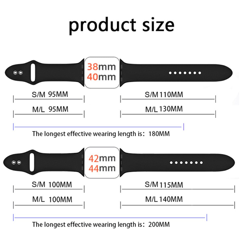 Flot Universal Apple Silikone Urrem - Blå#serie_7