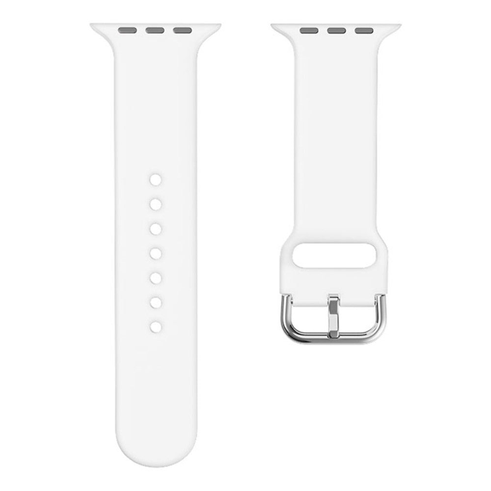 Rigtigt fed Universal Apple Silikone Urrem - Hvid#serie_2
