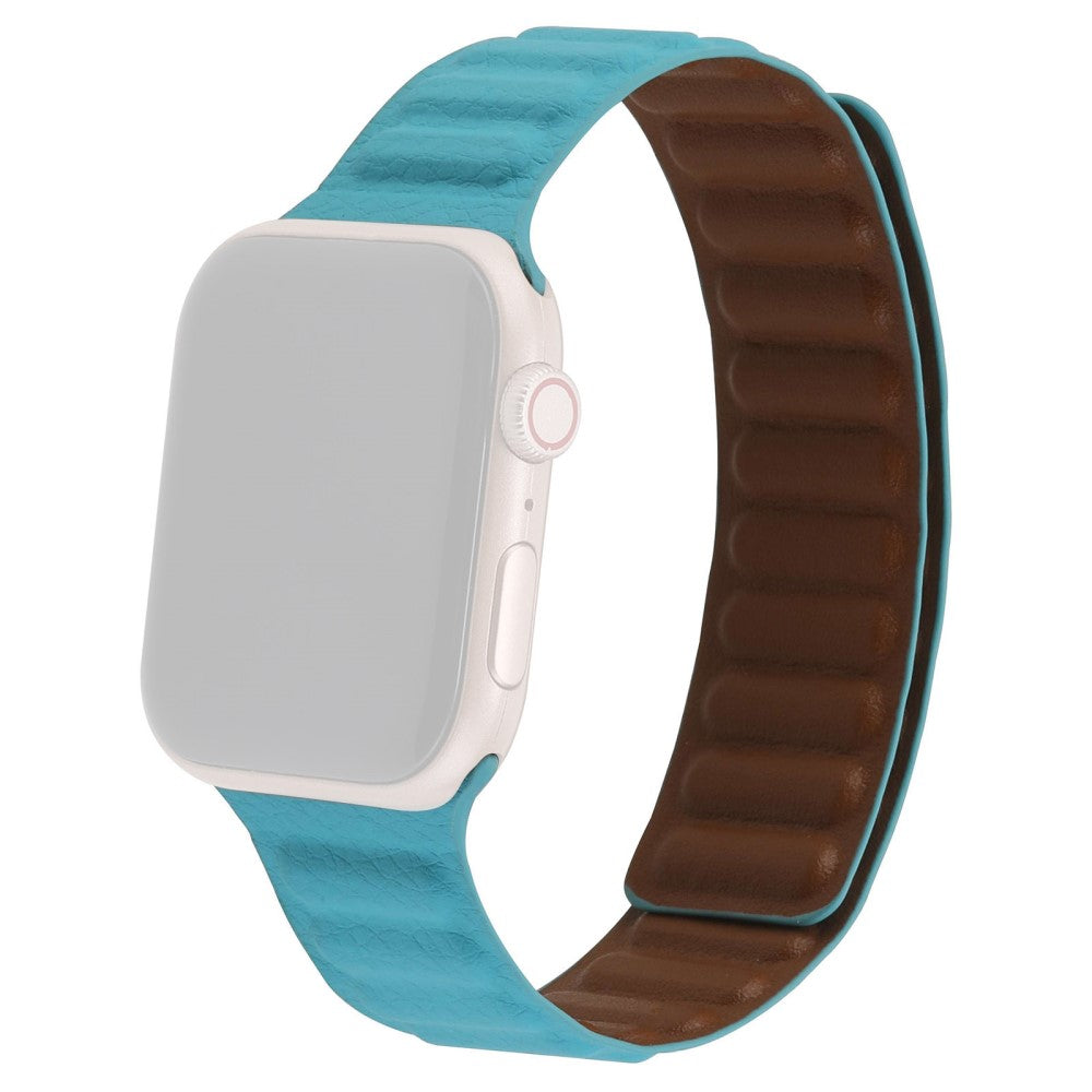 Alle tiders Universal Apple Ægte læder Rem - Blå#serie_7