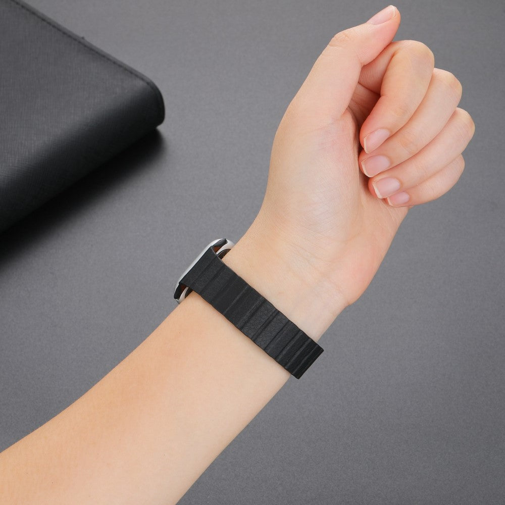 Vildt rart Universal Apple Ægte læder Urrem - Beige#serie_9