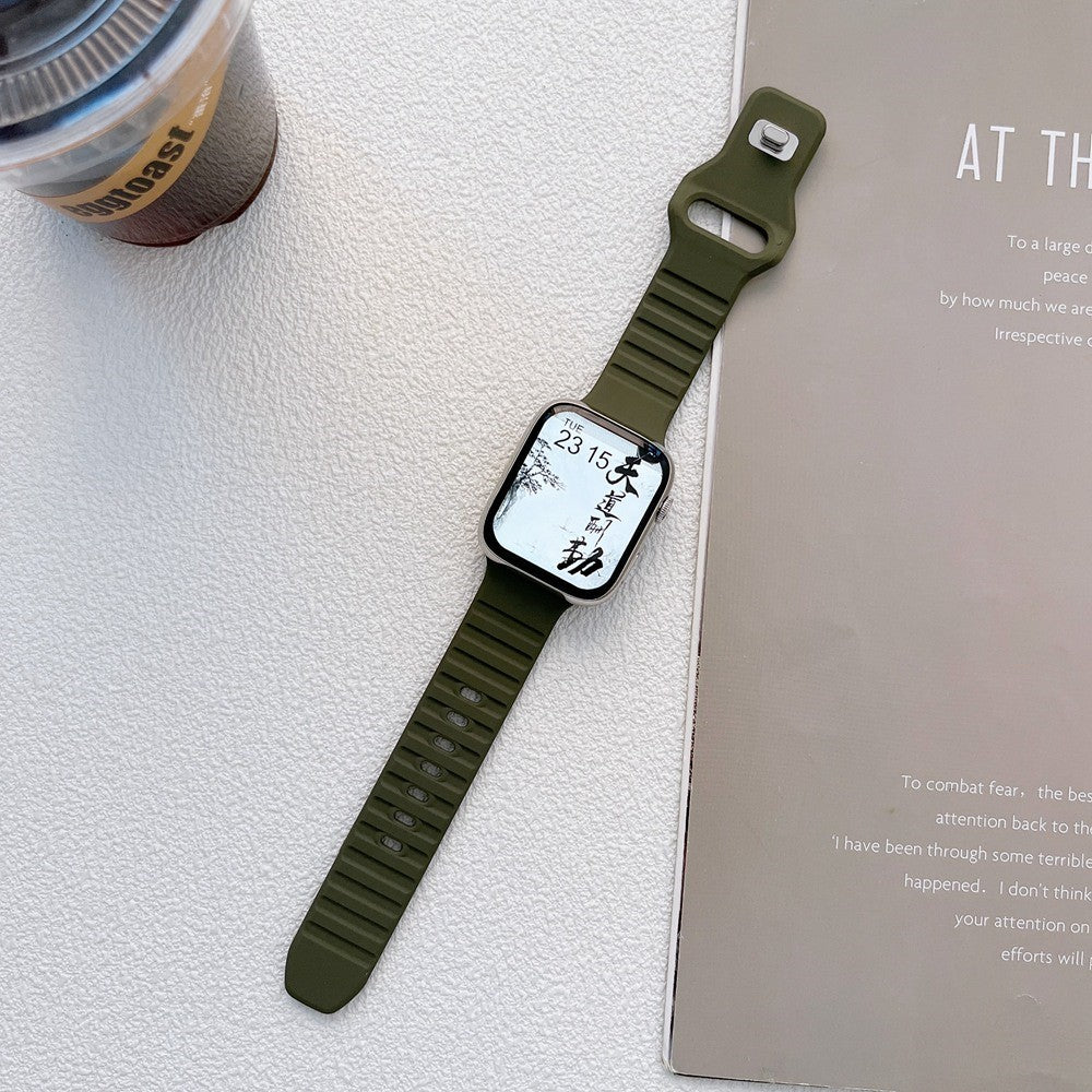 Flot Universal Apple Silikone Urrem - Grøn#serie_9