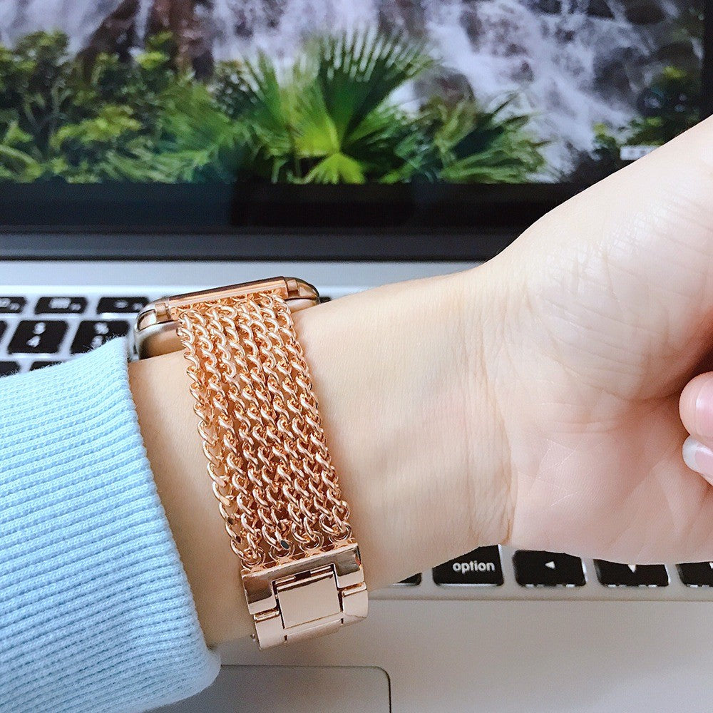 Helt vildt nydelig Universal Apple Metal Urrem - Sort#serie_4