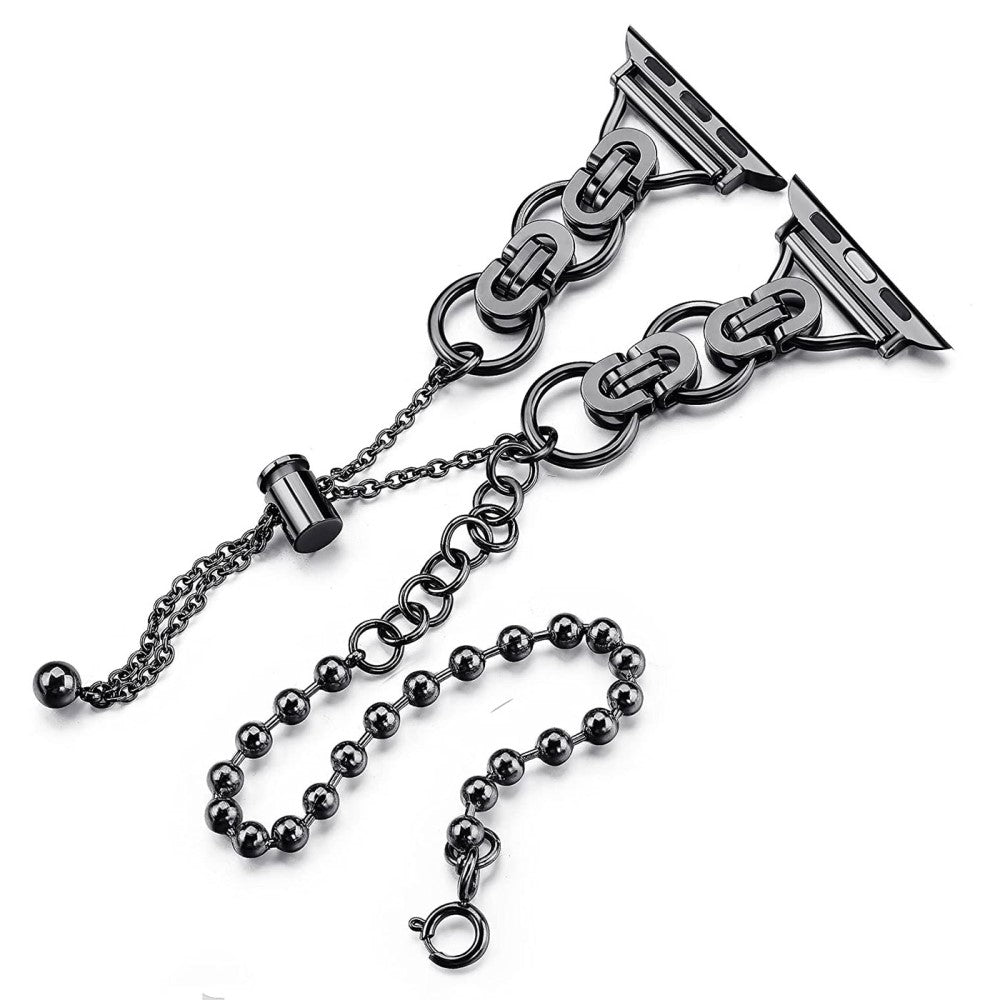 Meget holdbart Universal Apple Metal Urrem - Sort#serie_1