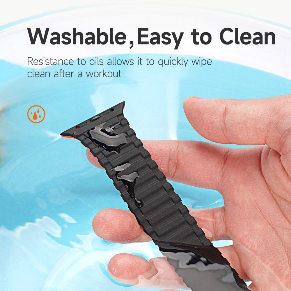 Tidsløst Universal Apple Silikone Rem - Orange#serie_1