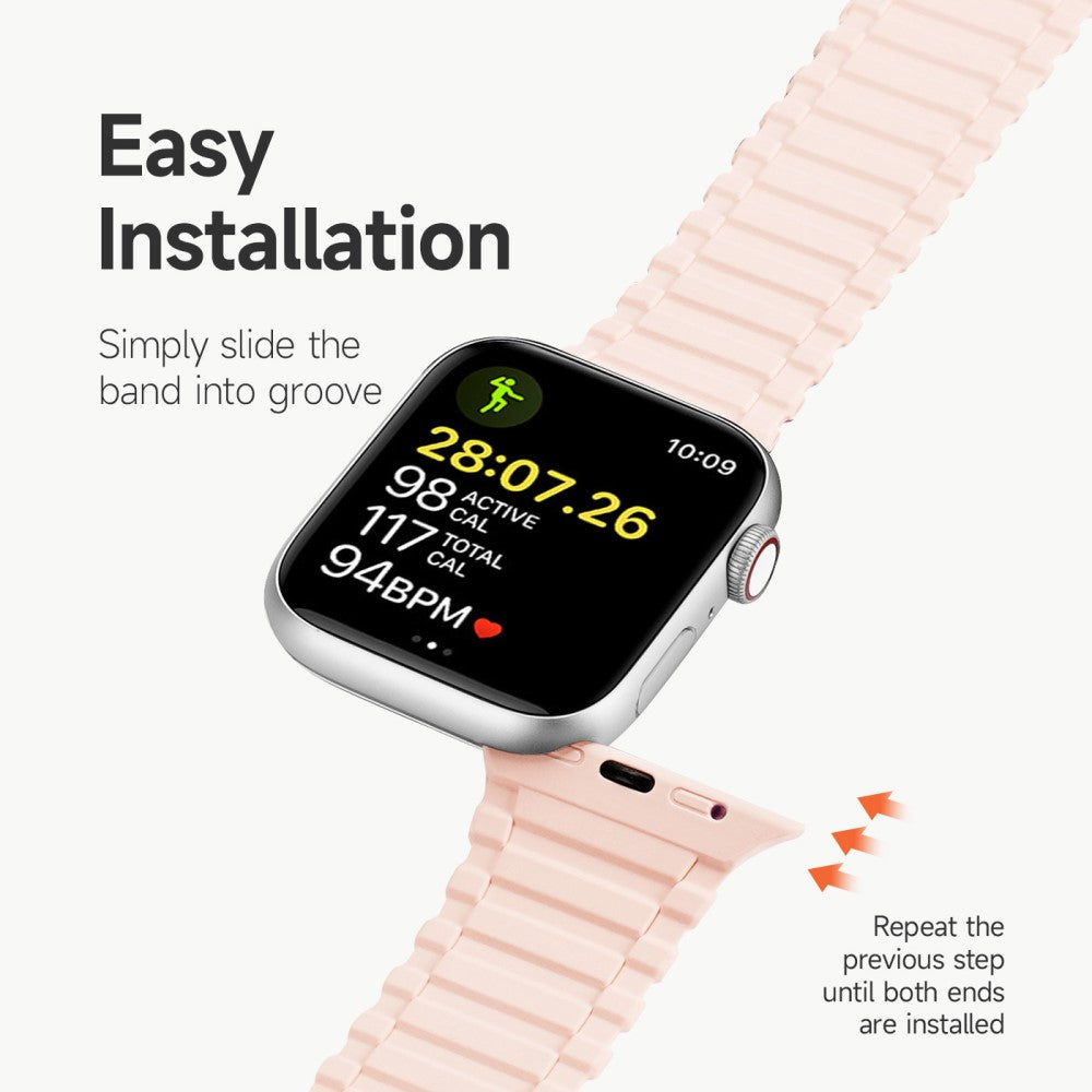 Tidsløst Universal Apple Silikone Rem - Pink#serie_2