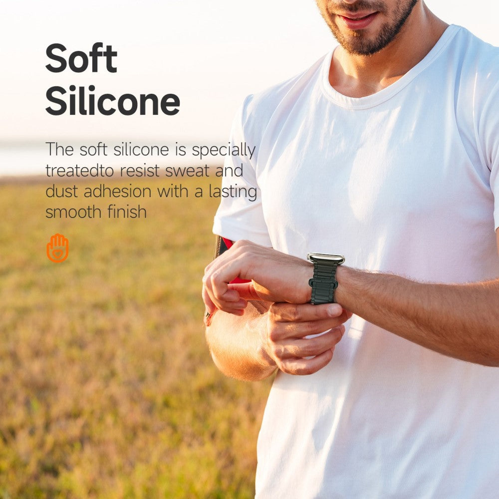 Tidsløst Universal Apple Silikone Rem - Grøn#serie_3