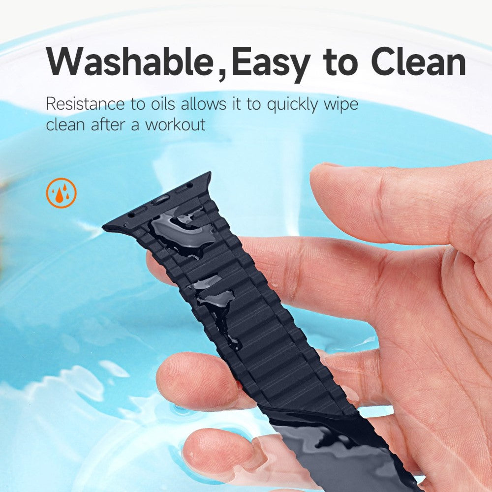 Tidsløst Universal Apple Silikone Rem - Blå#serie_4