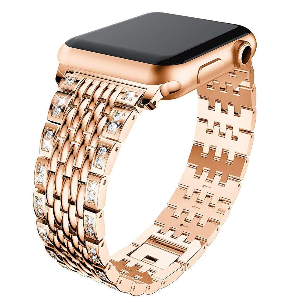 Vildt kønt Universal Apple Metal og Rhinsten Rem - Pink#serie_1