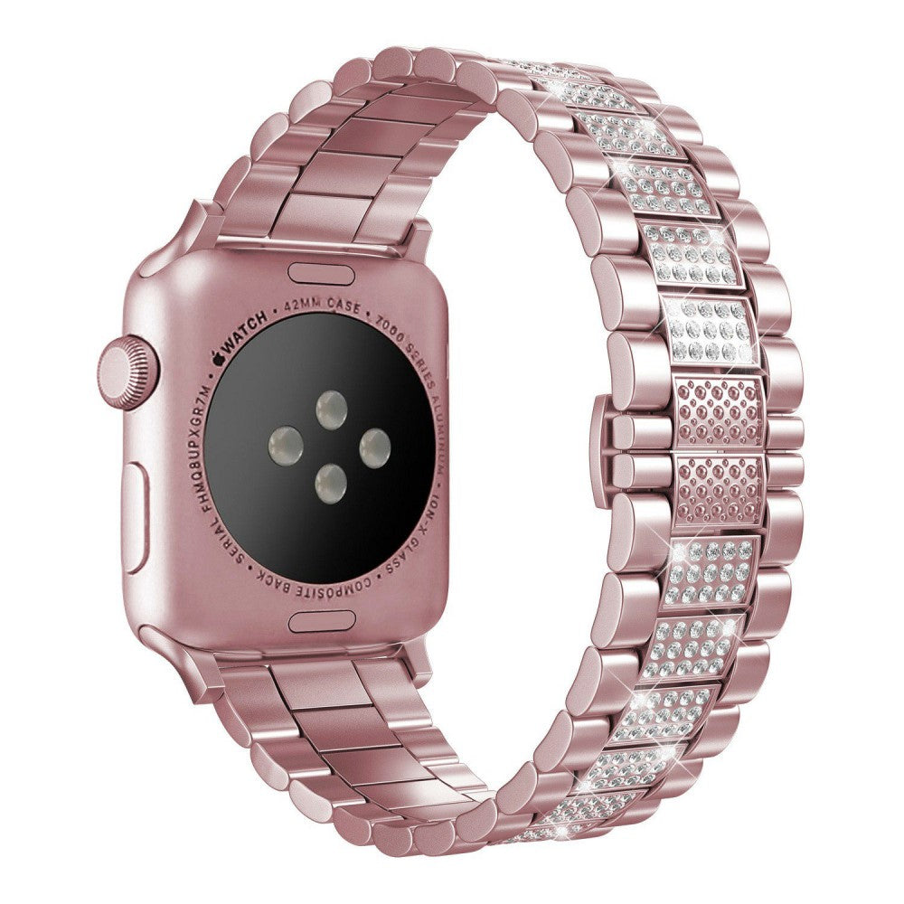 Helt vildt slidstรฆrk Universal Apple Metal og Rhinsten Rem - Pink#serie_1