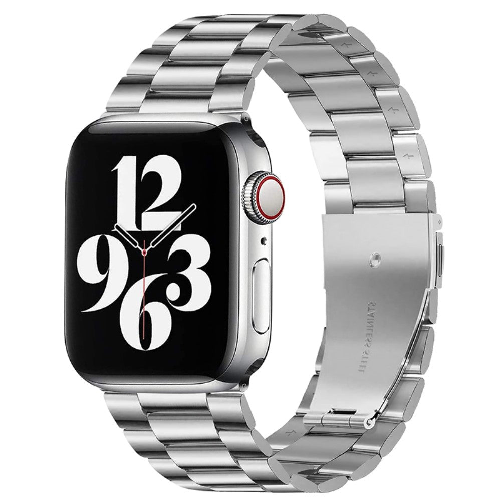 Meget smuk Apple Watch Series 7 45mm Metal Rem - Sรธlv#serie_064