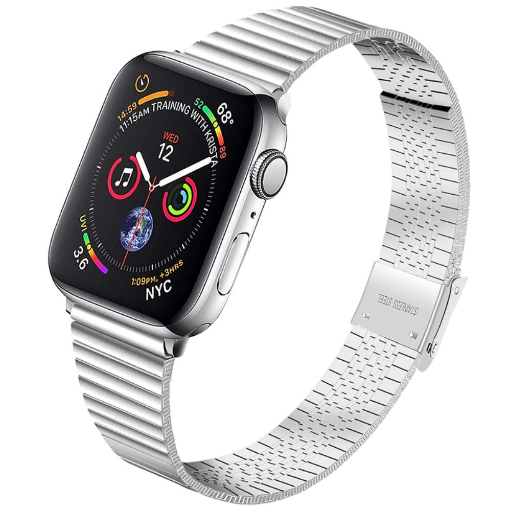 Meget cool Apple Watch Series 7 45mm Metal Rem - Sรธlv#serie_069