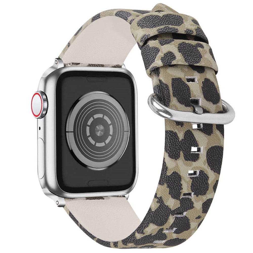 Meget fed Apple Watch Series 7 45mm รgte lรฆder Rem - Flerfarvet#serie_1