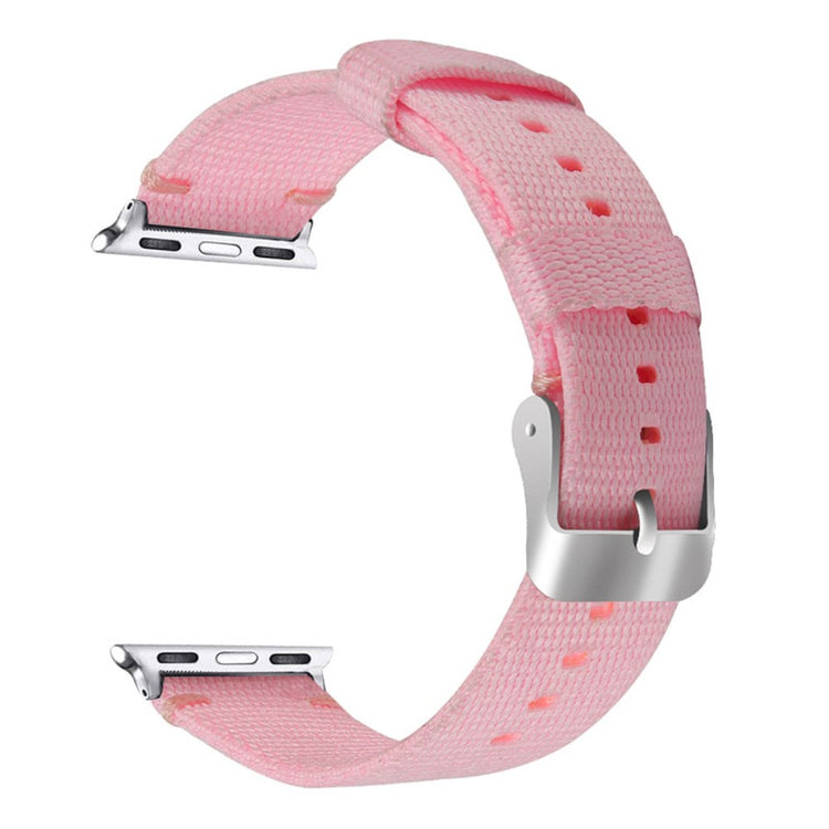 Meget holdbart Apple Watch Series 7 45mm Nylon Rem - Pink#serie_2