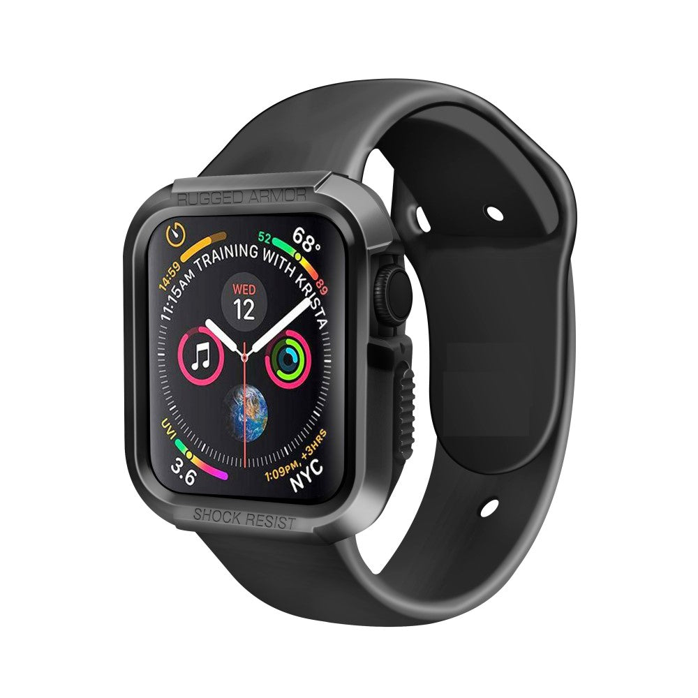 Apple Watch Series 7 45mm  Silikone Bumper  - Sort#serie_3