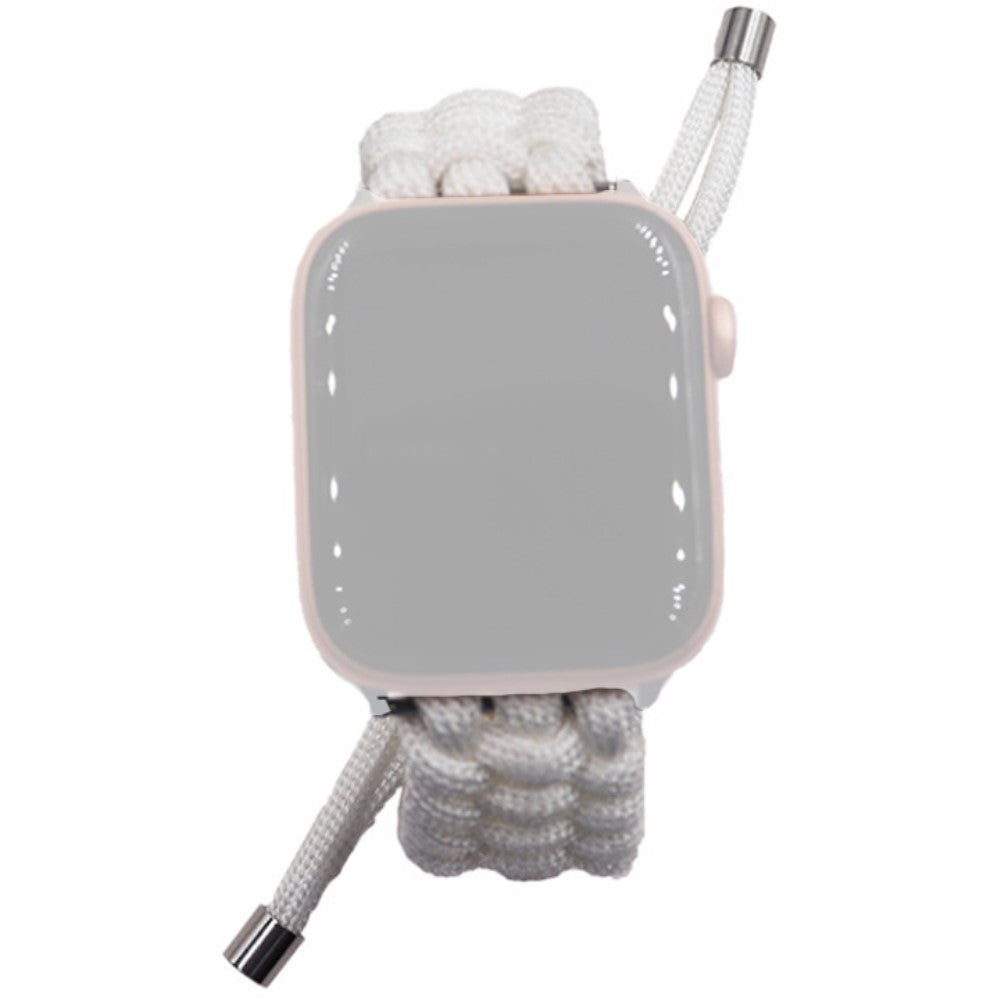 Rigtigt cool Apple Watch Series 7 45mm Nylon Rem - Hvid#serie_2