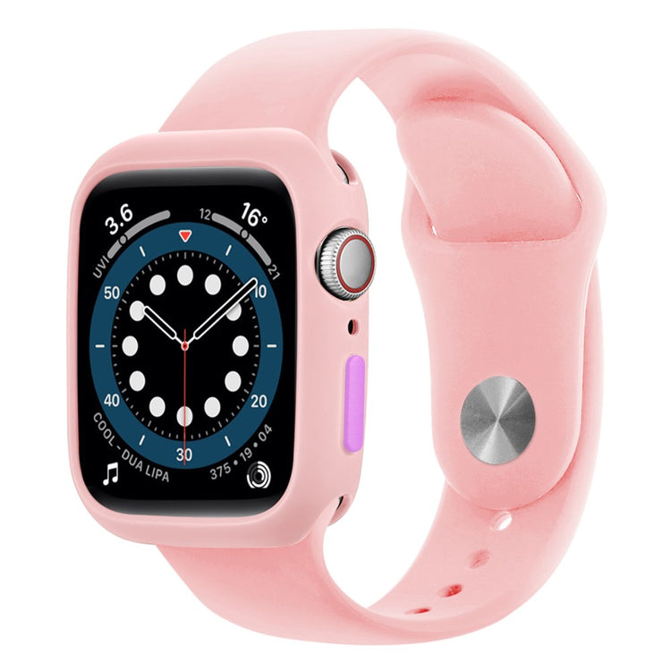 Apple Watch Series 7 45mm  Silikone Bumper  - Pink#serie_11