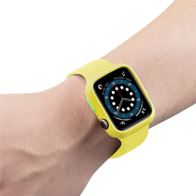 Apple Watch Series 7 45mm  Silikone Bumper  - Gul#serie_14