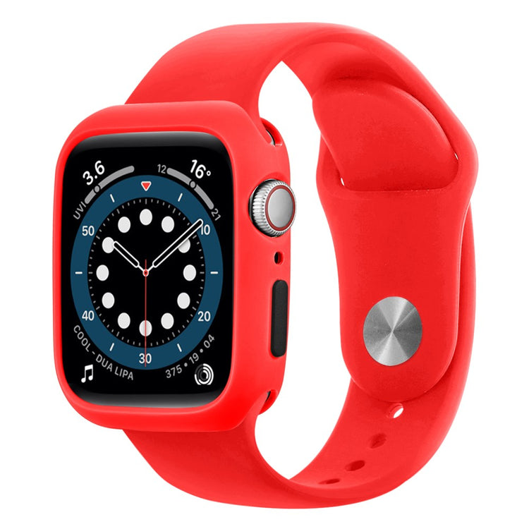 Apple Watch Series 7 45mm  Silikone Bumper  - Rød#serie_8